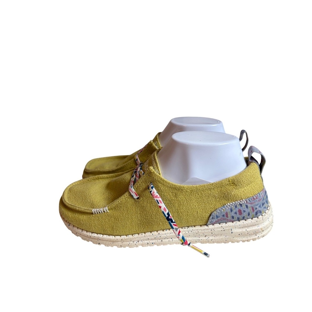 Hey Dude Women's Slip-On Yellow Canvas Shoes - Picture 9 of 9